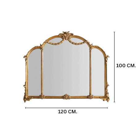 กระจกแขวนผนัง MY DOLLS HOUSE VERSAILLES 100 ซม. สีทอง_1